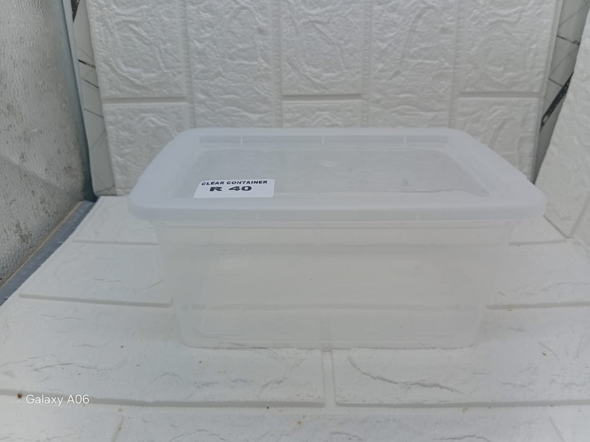CLEAR CONTAINER