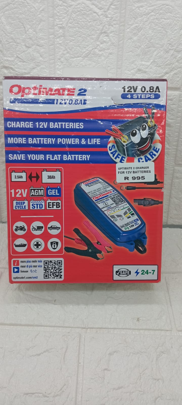 OPTIMATE 2 CHARGER FOR 12V BATTERIES
