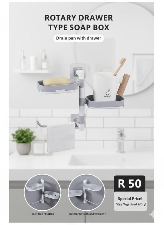 ROTARY DRAWER TYPE SOAP BOX