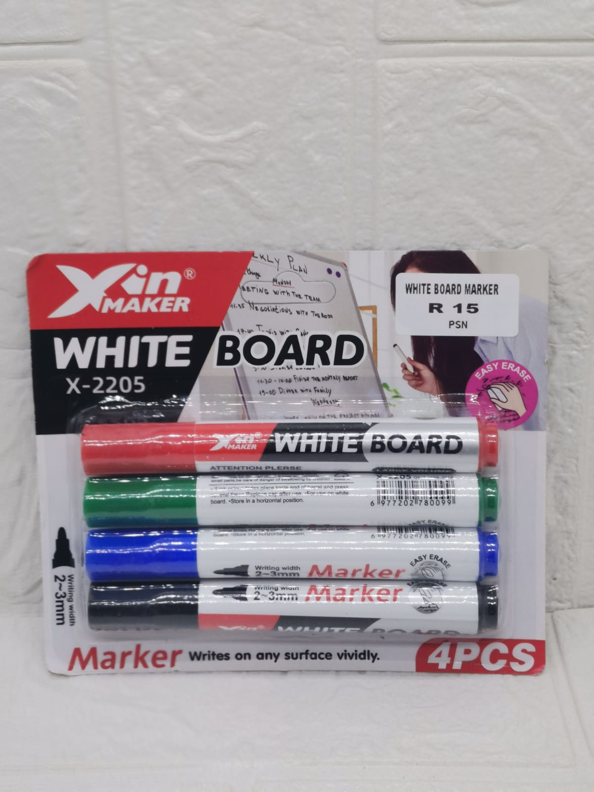 4 PIECE WHITEBOARD MARKERS