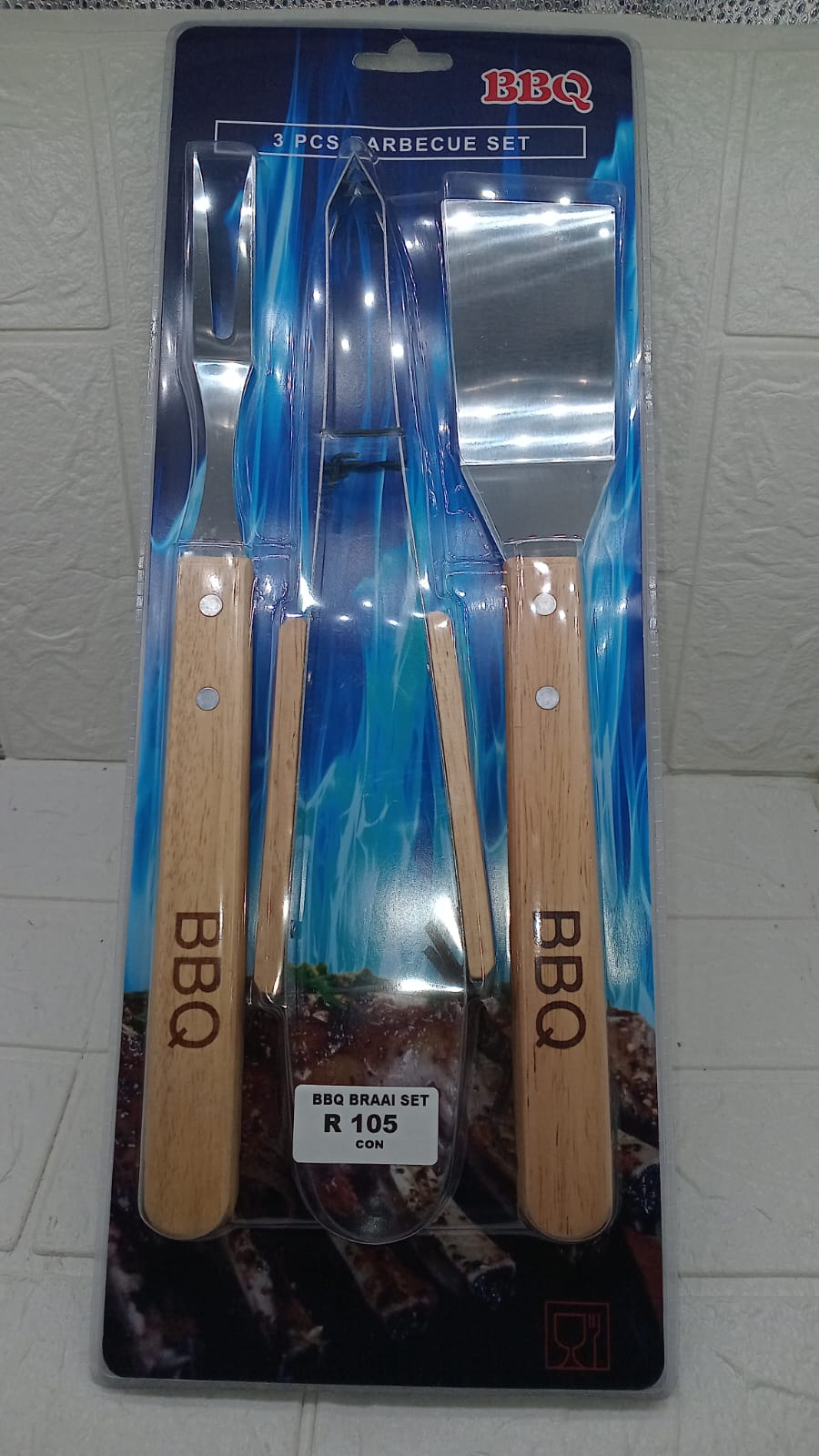 3 PIECE BRAAI SET