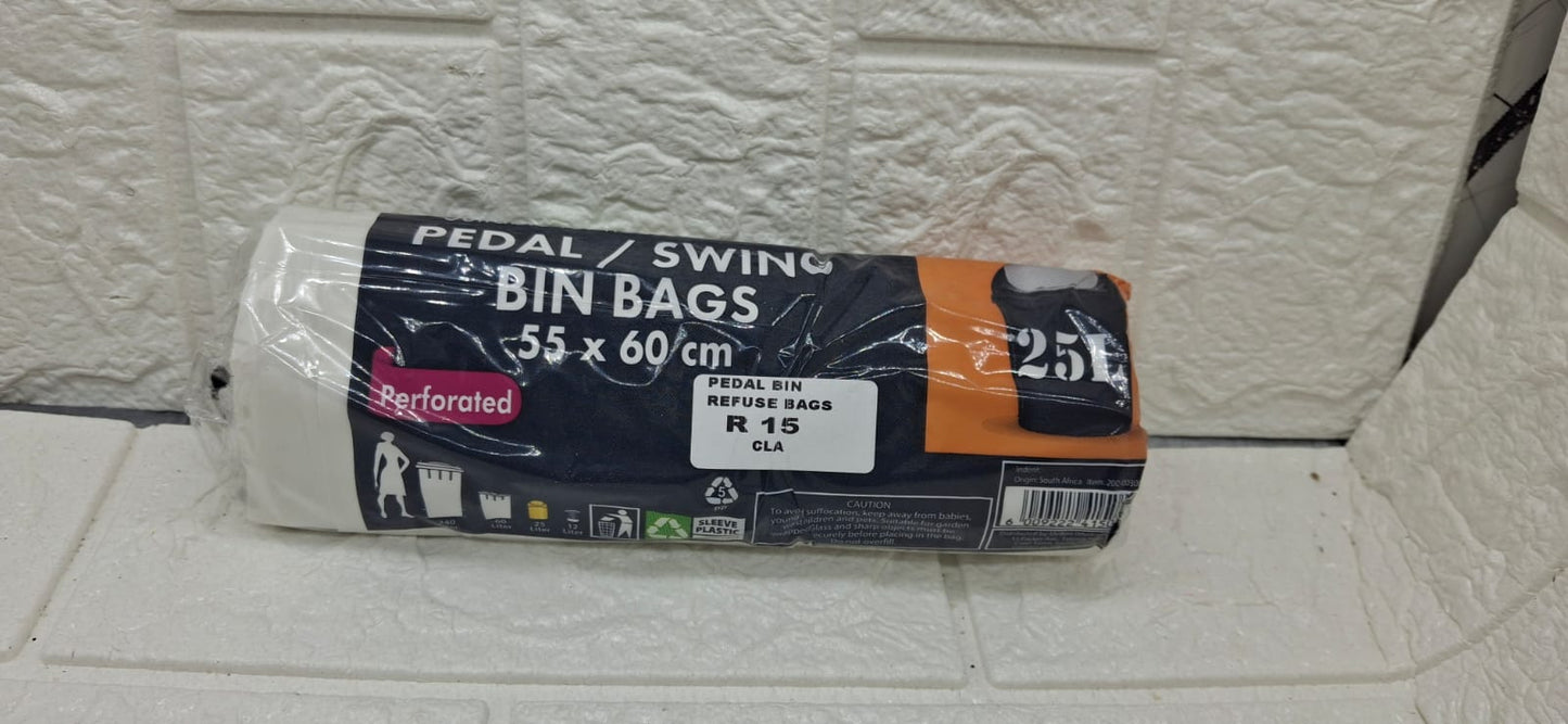 25L PEDAL BIN REEFUSE BAGS