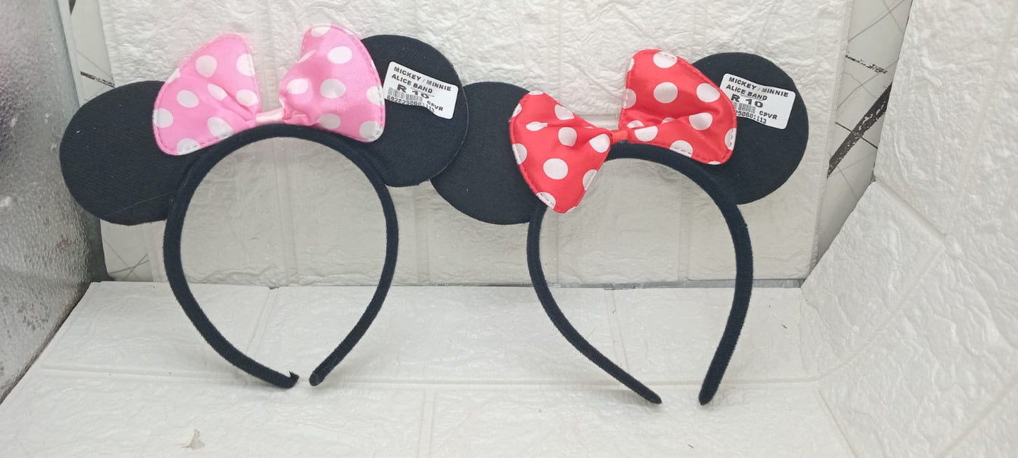 MICKEY/MINNIE MOUSE ALICE BAND