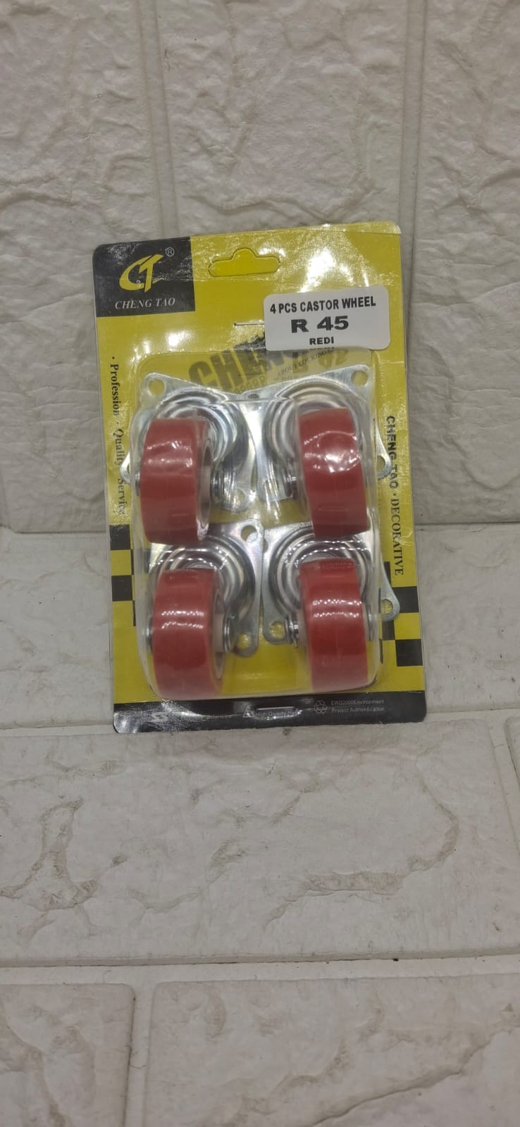 4 PIECE CASTOR WHEEL SET