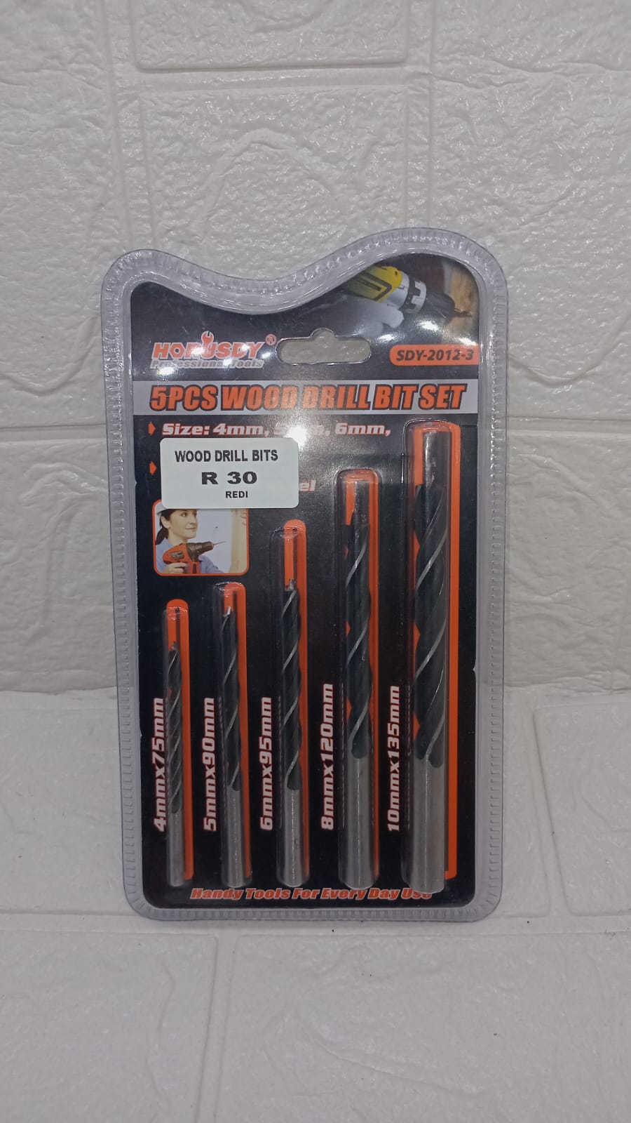 5PC WOOD DRILL BIT SET