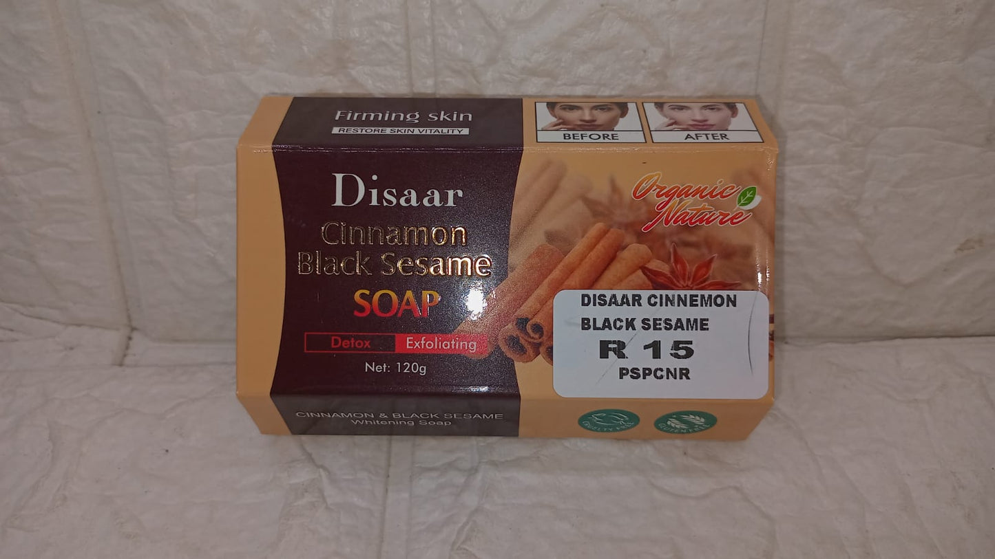 DISAAR CINNAMON BLACK SESAME SOAP