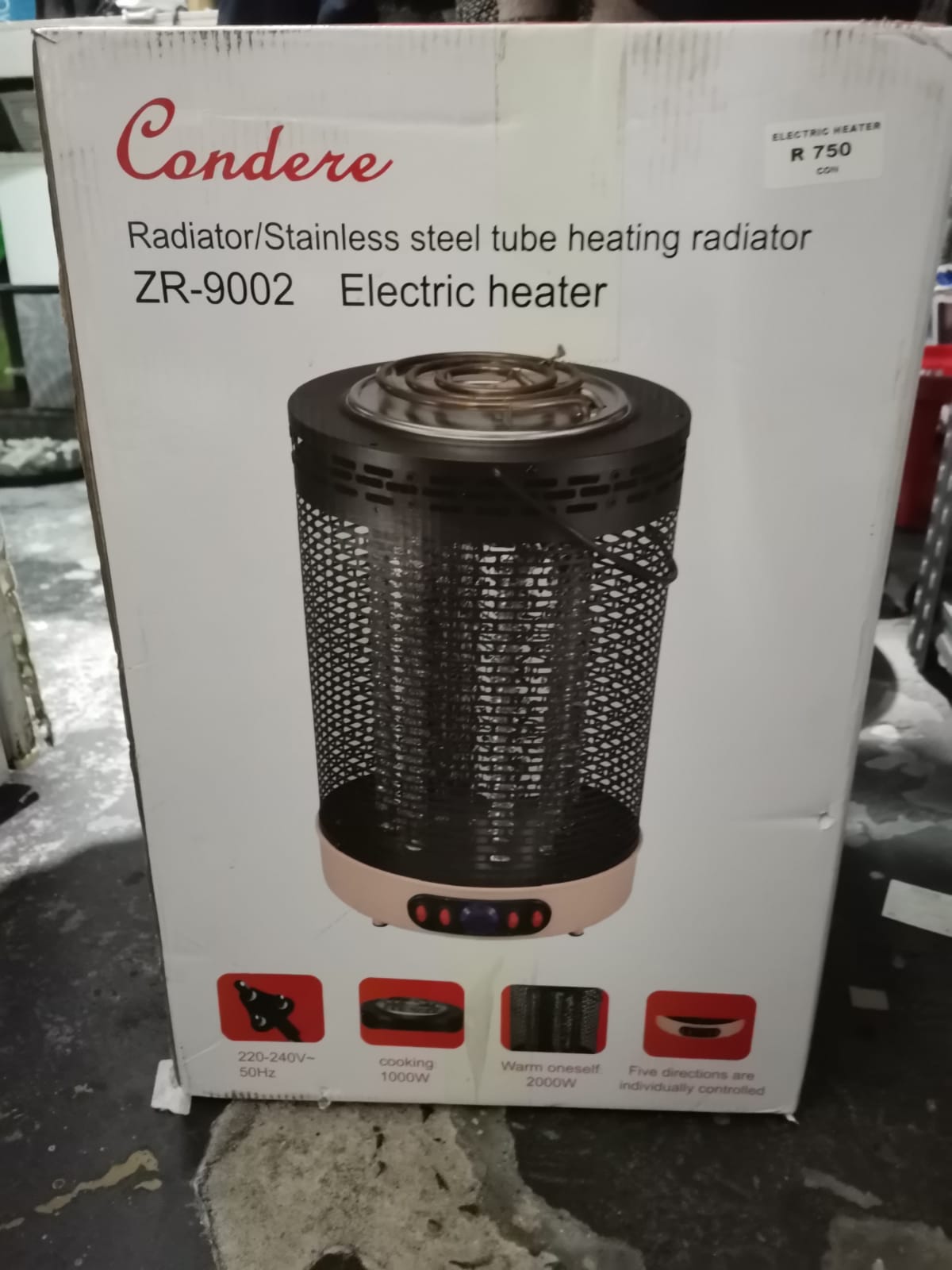 CONDERE ELECTRIC HEATER/COOKER