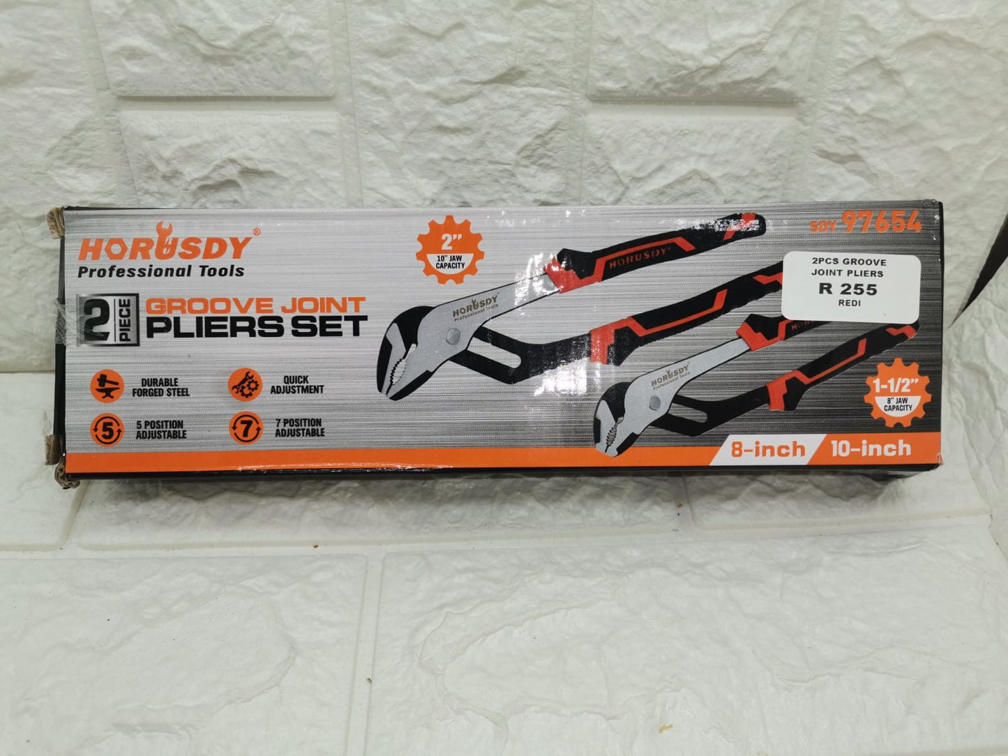 2 PIECE GROOVE JOINT PLIERS SET
