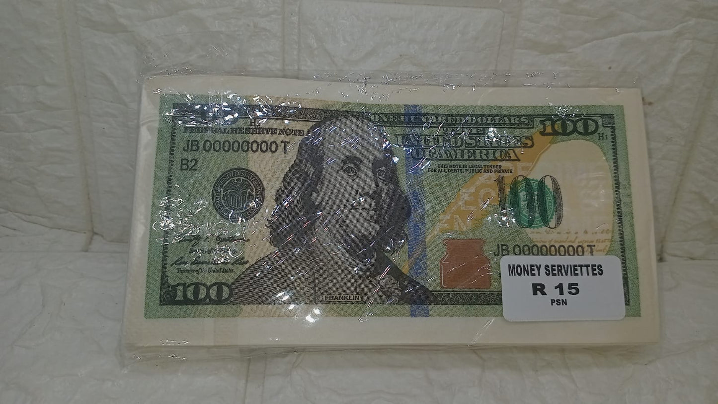 MONEY SERVIETTES