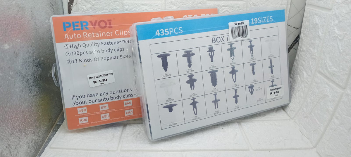 AUTO RETAINER CLIPS AND SNAP FASTNER SET