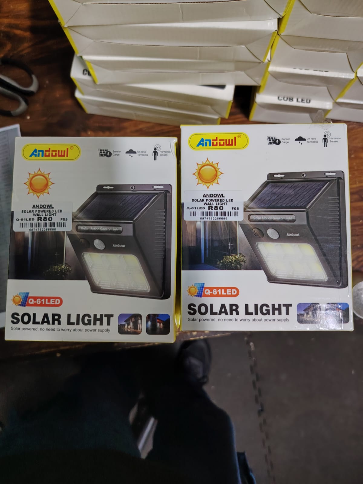 SOLAR POWERED LED WALL LIGHT