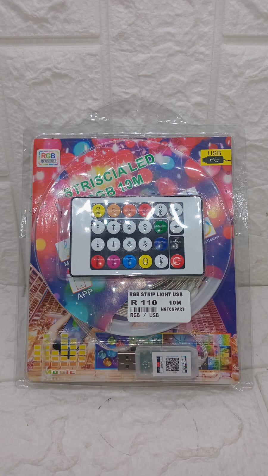 RGB STRIP LIGHT USB 10M