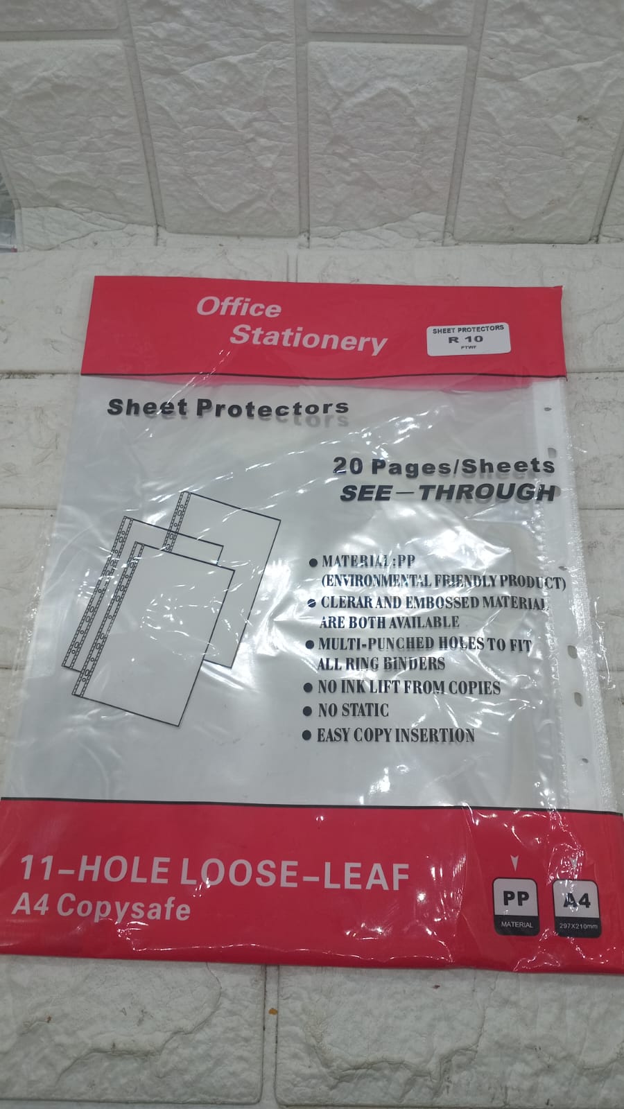 SHEET PROTECTORS