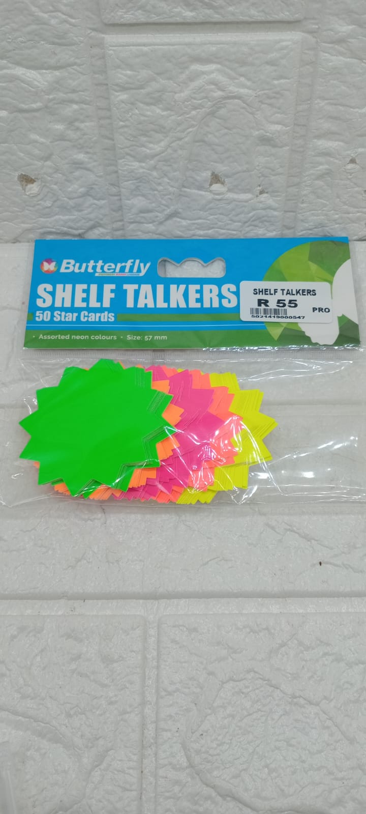 50pc STAR CARDS SHELF TALKERS