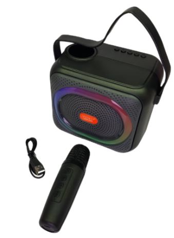 Bluetooth LED Speaker with Wireless Bluetooth Microphone – Lexuco LSPK-AHC