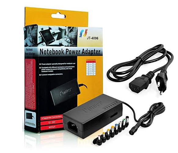 Universal Laptop charger, power adapter. 8 piece connectors