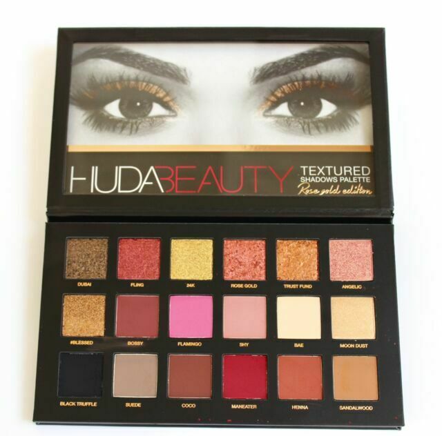 Huda Beauty Textured Palette Rose Gold Edition 100 Authentic