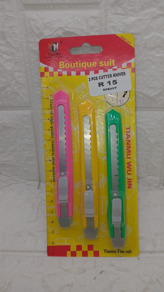 3 PCS CUTTER KNIVES