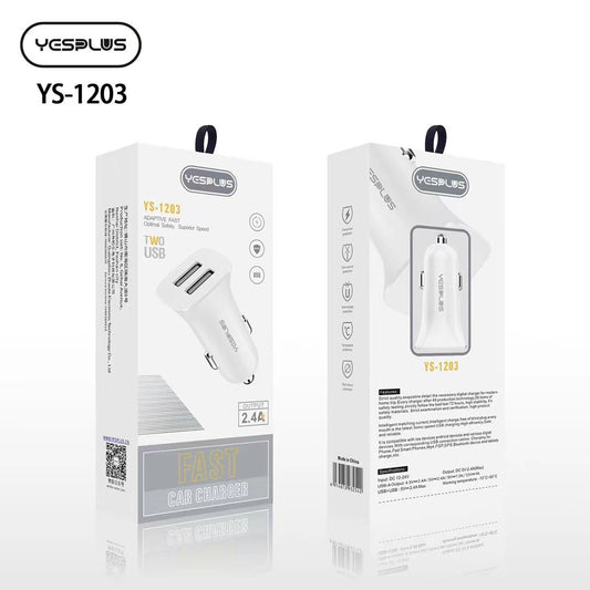 YESPLUS YS-1203 2.4A 2USB Car Charger