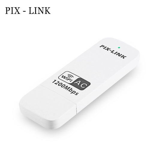 1200M PIXLINK LV-UAC04 Wireless USB Adapter 2.4 / 5GHz Dual-band WiFi Portable Router Support