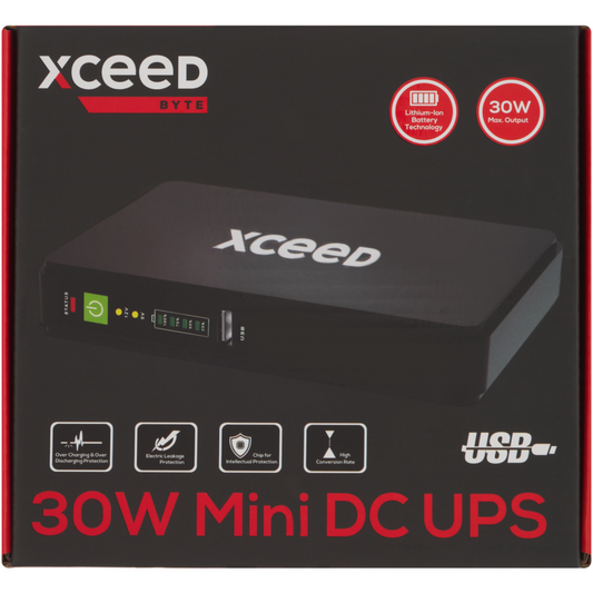 Xceed BYTE Black Mini DC UPS | Powerbanks & Portable Chargers | Portable Electronics