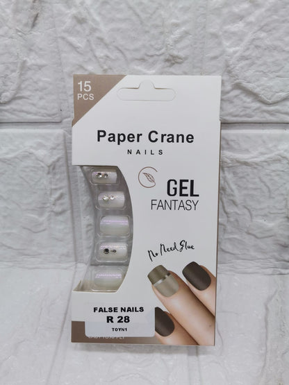 Paper Crane Gel Nails