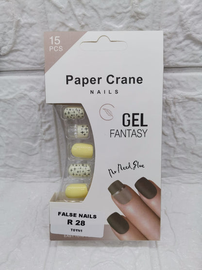 Paper Crane Gel Nails