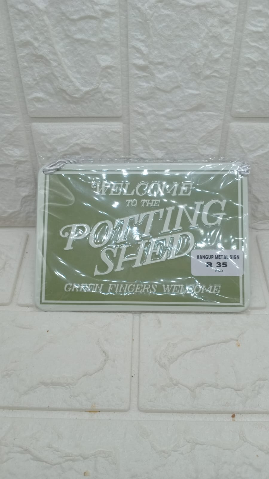 HANGUP METAL SIGN