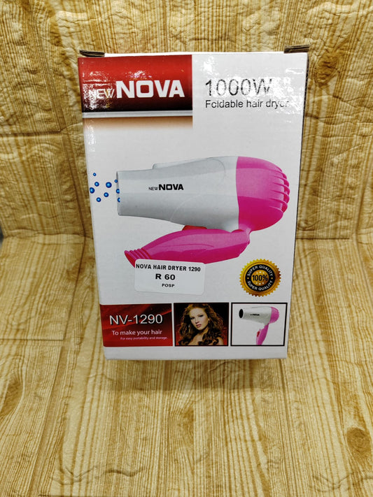 NOVA 1000W MINI HAIR DRYER--TRAVELERS DREAM