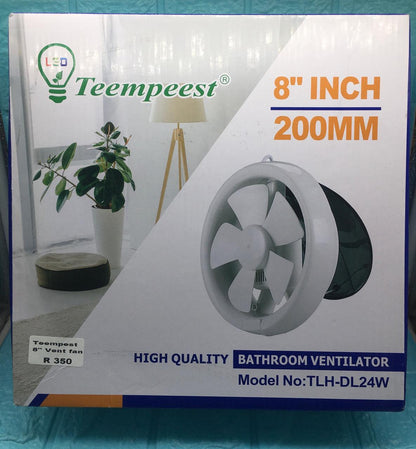 Teempeest Bathroom Ventilator 8inch 200mm [MODULE NO - TLH-DL24W]