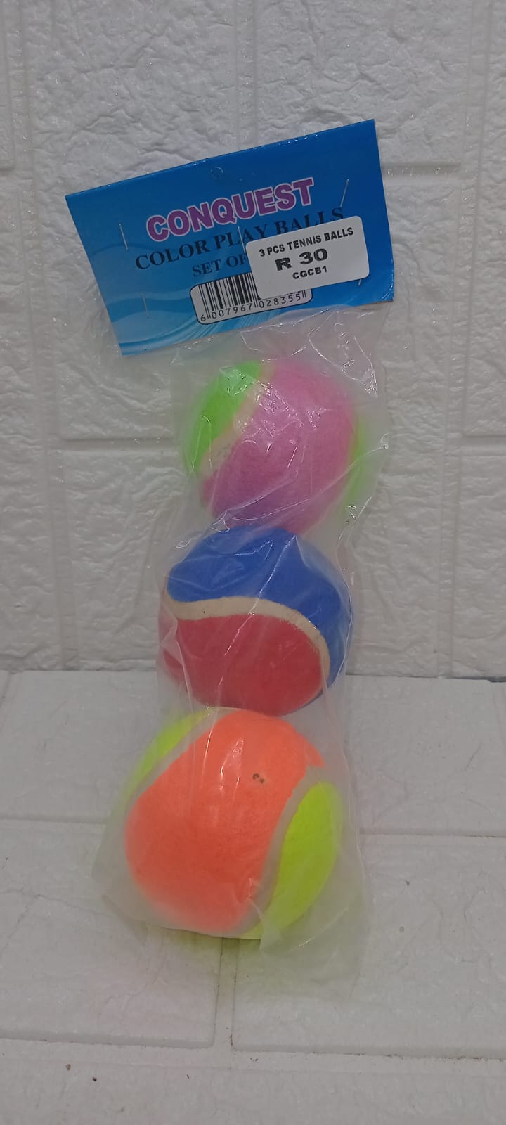 3PC COLOR TENNIS BALLS