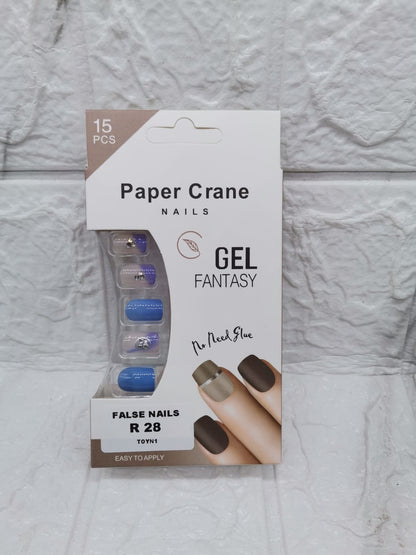 Paper Crane Gel Nails