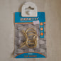 50mm Brass Plated Cup Hooks (5 pack)