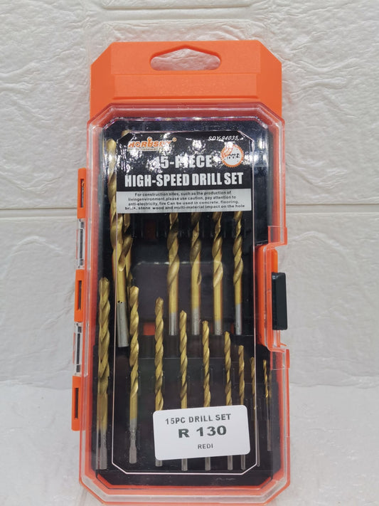 15 PIECE DRILL SET