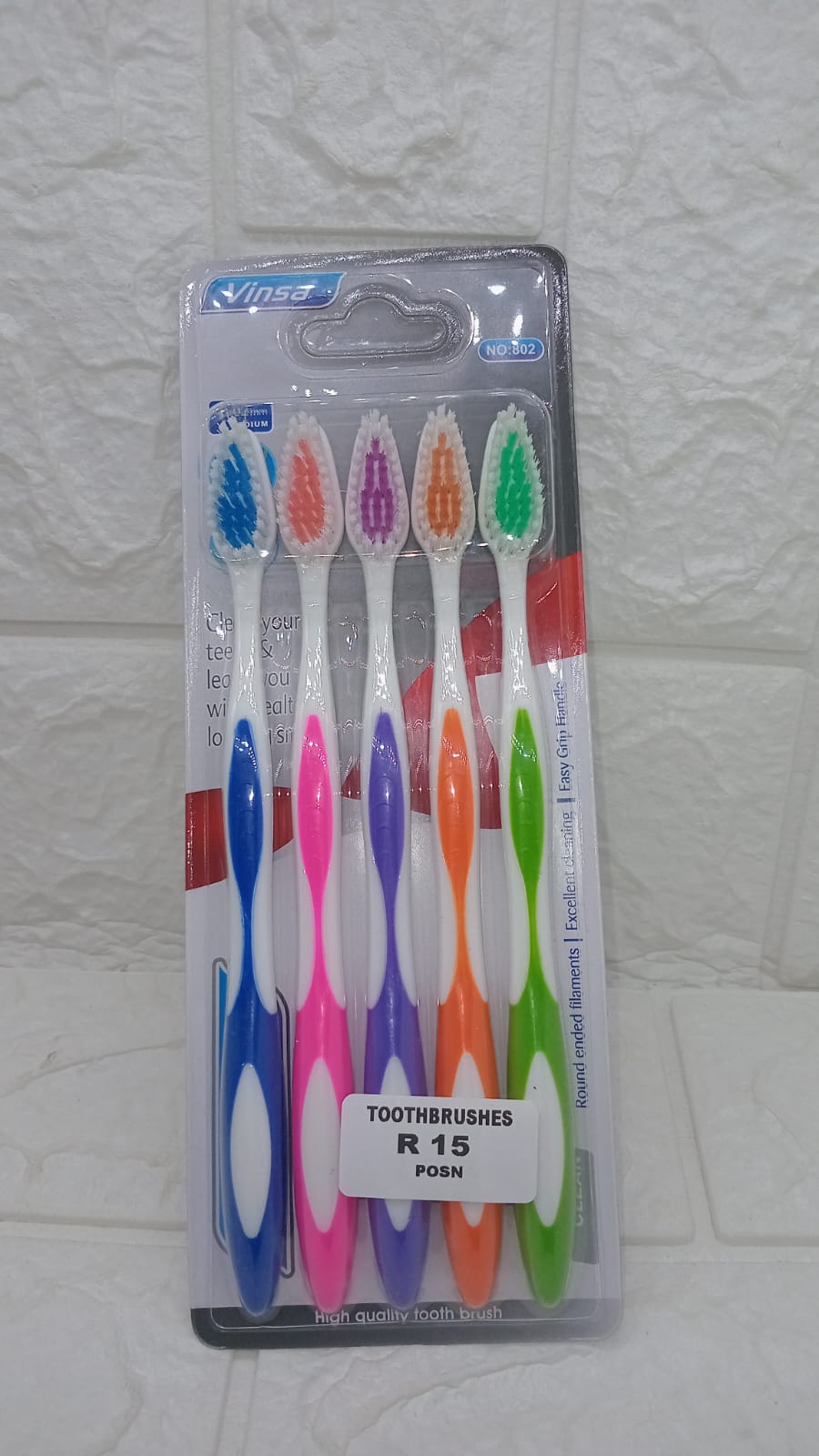 5 PACK TOOTHBRUSH SET