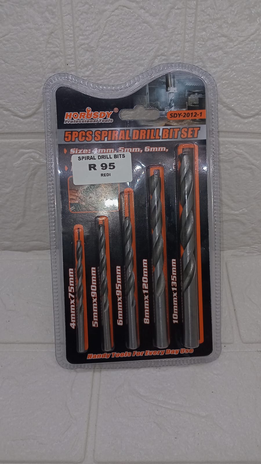 5PC SPIRAL DRILL BIT SET
