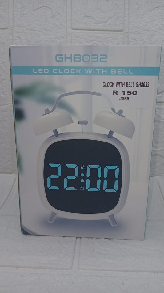 LED CLOCK WITH BELL