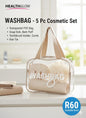 5 PIECE COSMETIC BAG SET