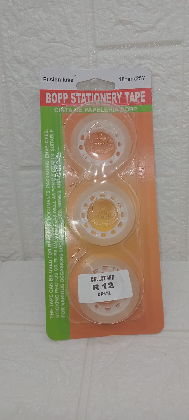 3 PIECE CELLOTAPE