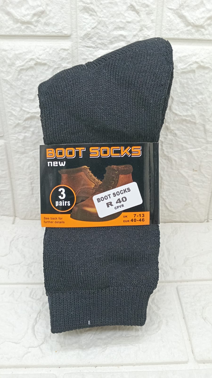 3 PACK WORK SOCKS
