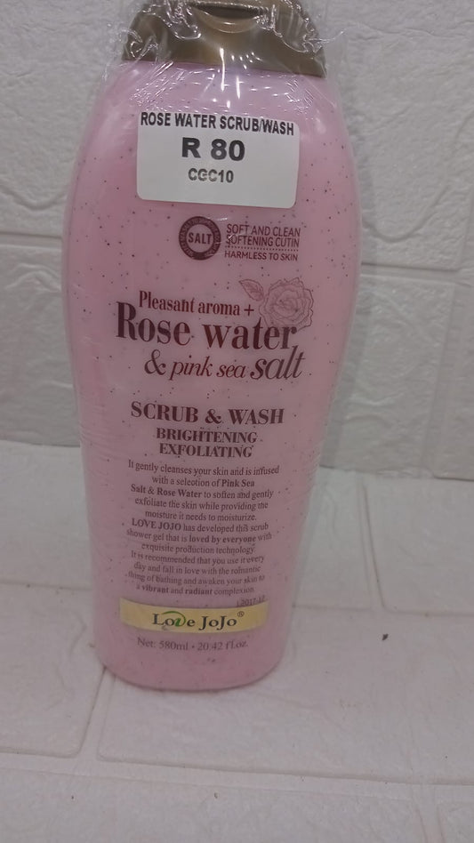 ROSE WATER SCRUB AND WASH