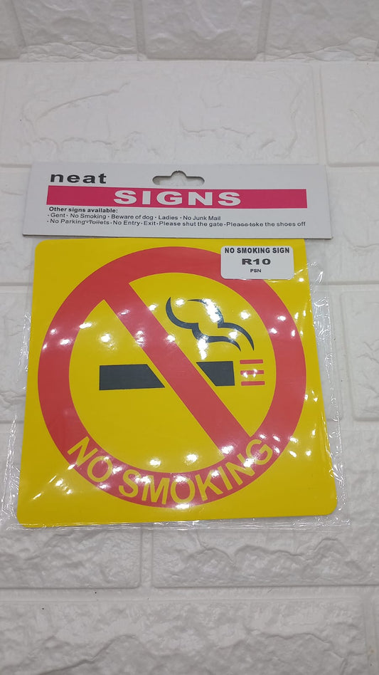 NO SMOKING SIGN
