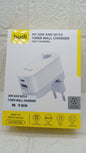 PD 20W AND USB TIME WALL CHARGER