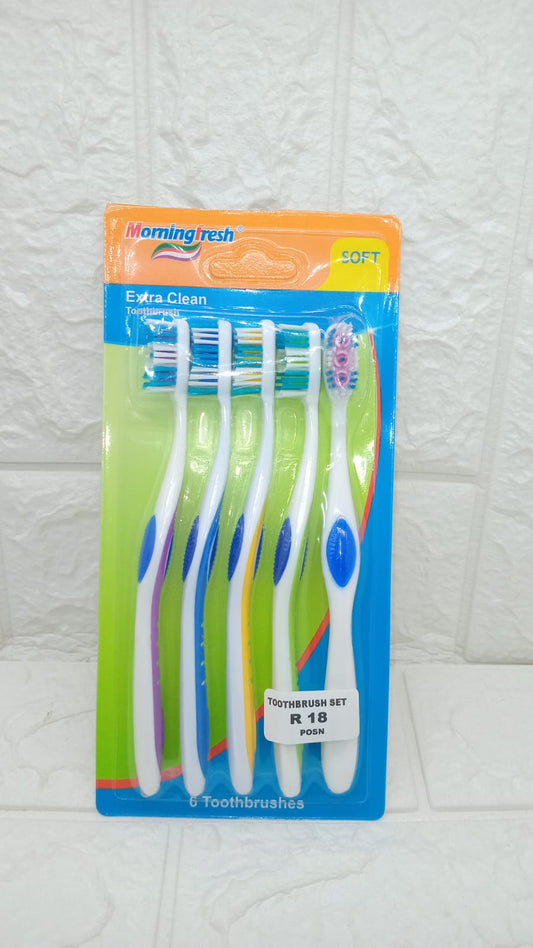 5 PACK SOFT TOOTHBRUSHES