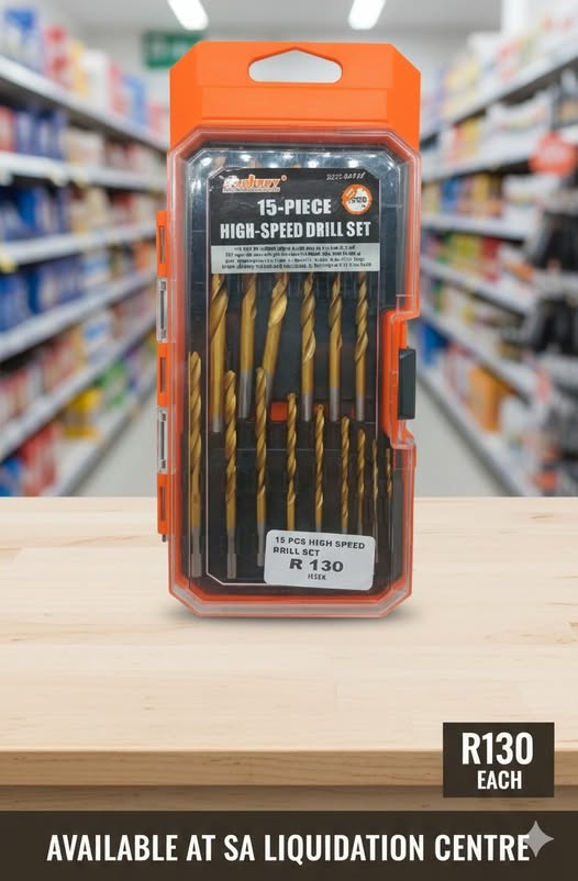 15 PIECE HIGH SPEED DRILL SET