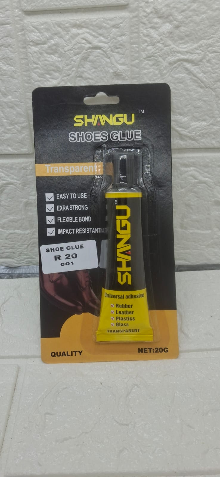 TRANSPARENT SHOE GLUE