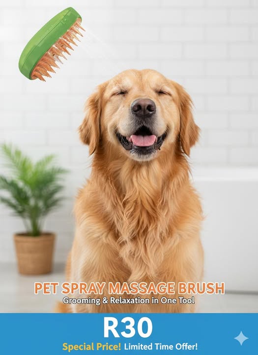 PET MASSAGE SPRAY BRUSH
