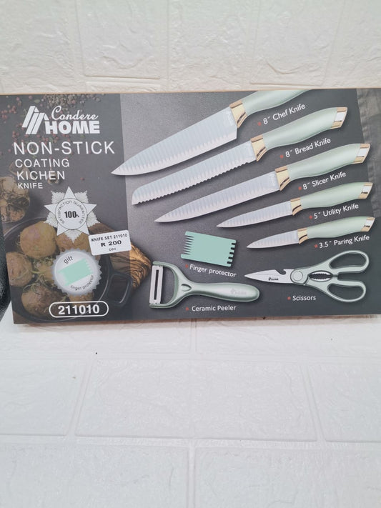 CONDERE HOME NON- STICK KITCHEN KNIFE SET
