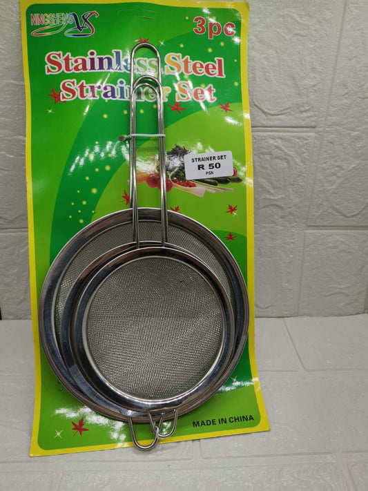 STAINLESS STEEL STRAINER SET