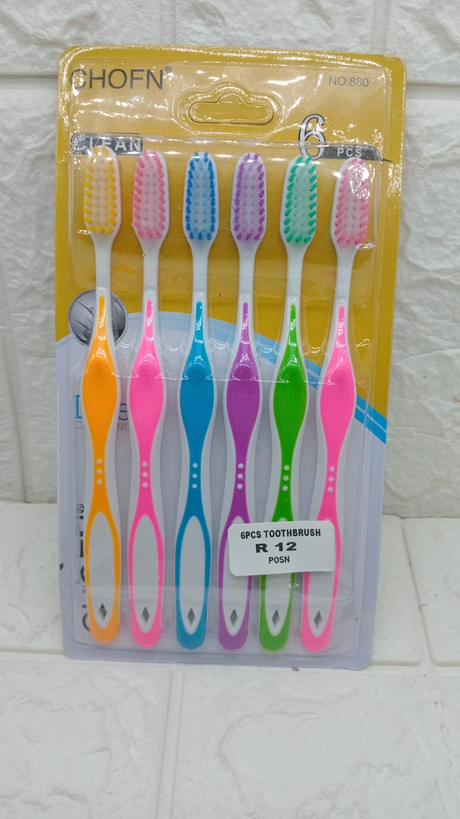 6 PACK MULTI COLOR TOOTHBRUSHES